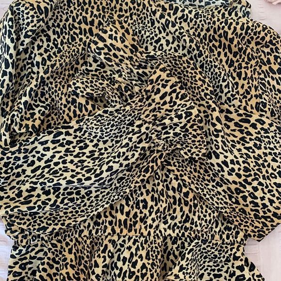 H&M Cheetah Print Sexy Top Size 2 - Picture 6 of 8